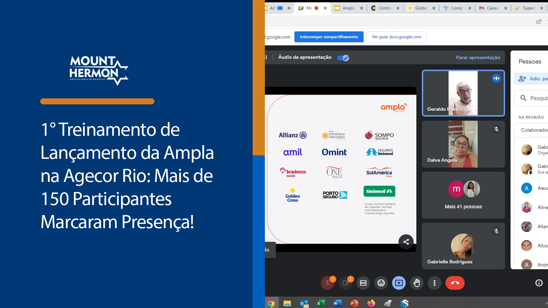 1° Treinamento de Lançamento da Ampla na Agecor Rio: Mais de 150 Participantes Marcaram Presença! — Mount Hermon