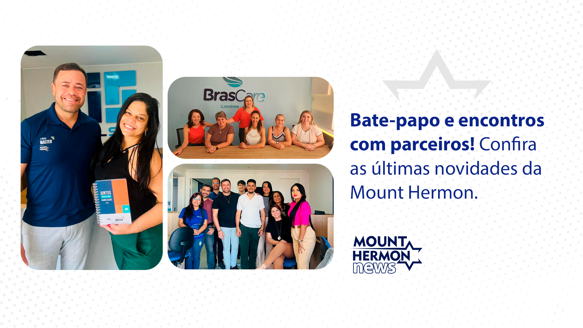 Bate-papo e encontros com parceiros! Confira as últimas novidades da Mount Hermon. — Mount Hermon