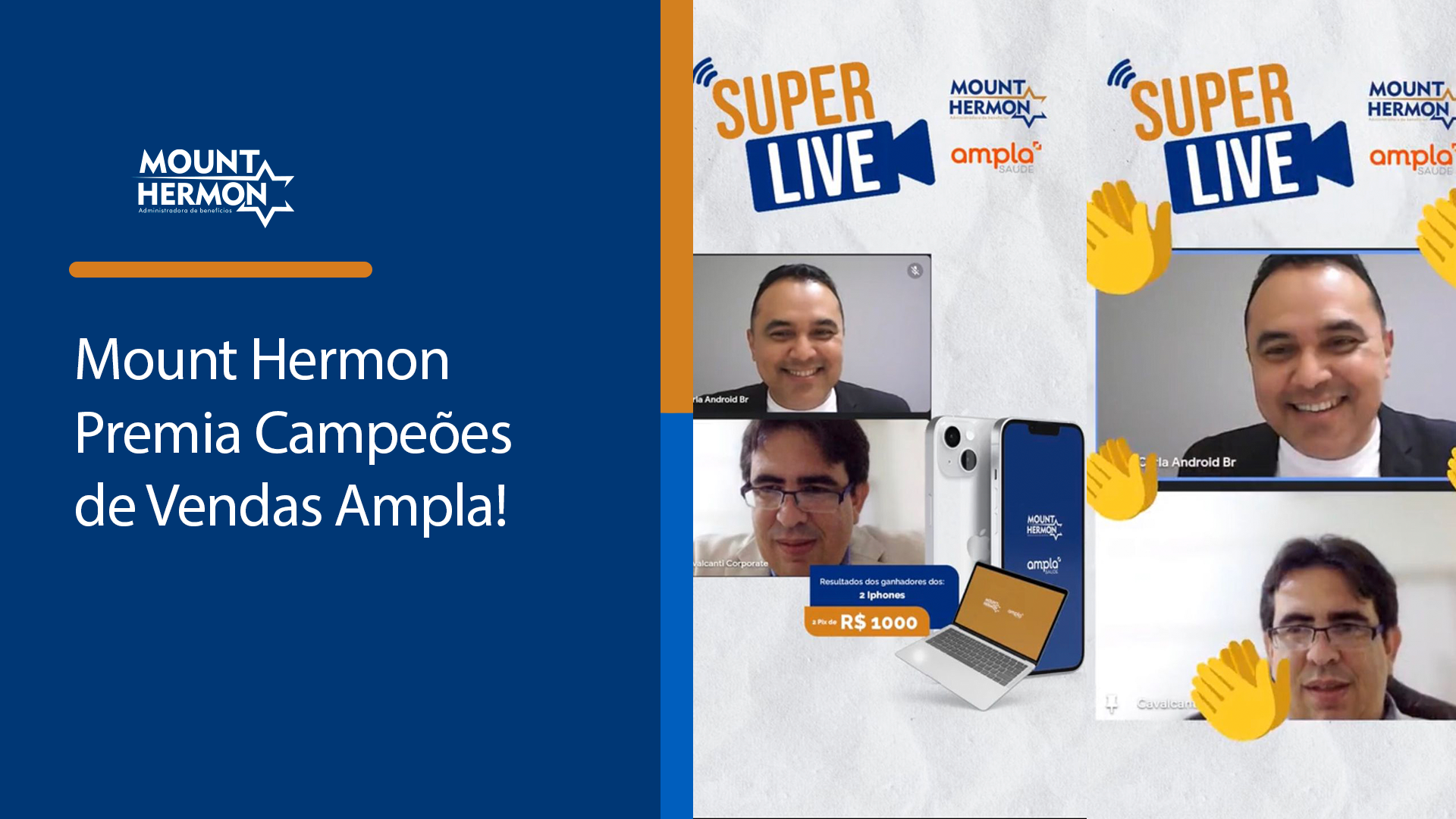 Mount Hermon Premia Campeões de Vendas Ampla! — Mount Hermon