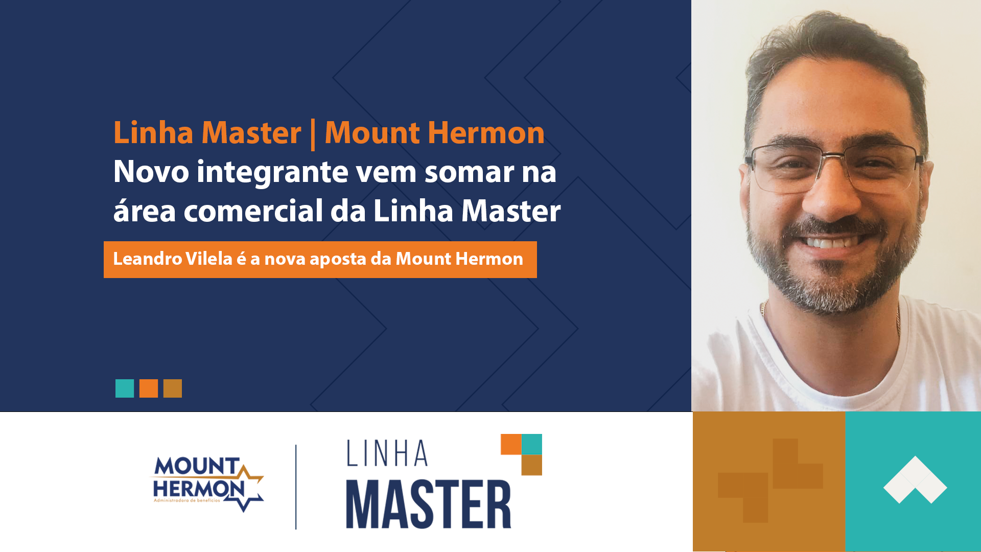Novo integrante vem somar na área comercial da Linha Master — Mount Hermon