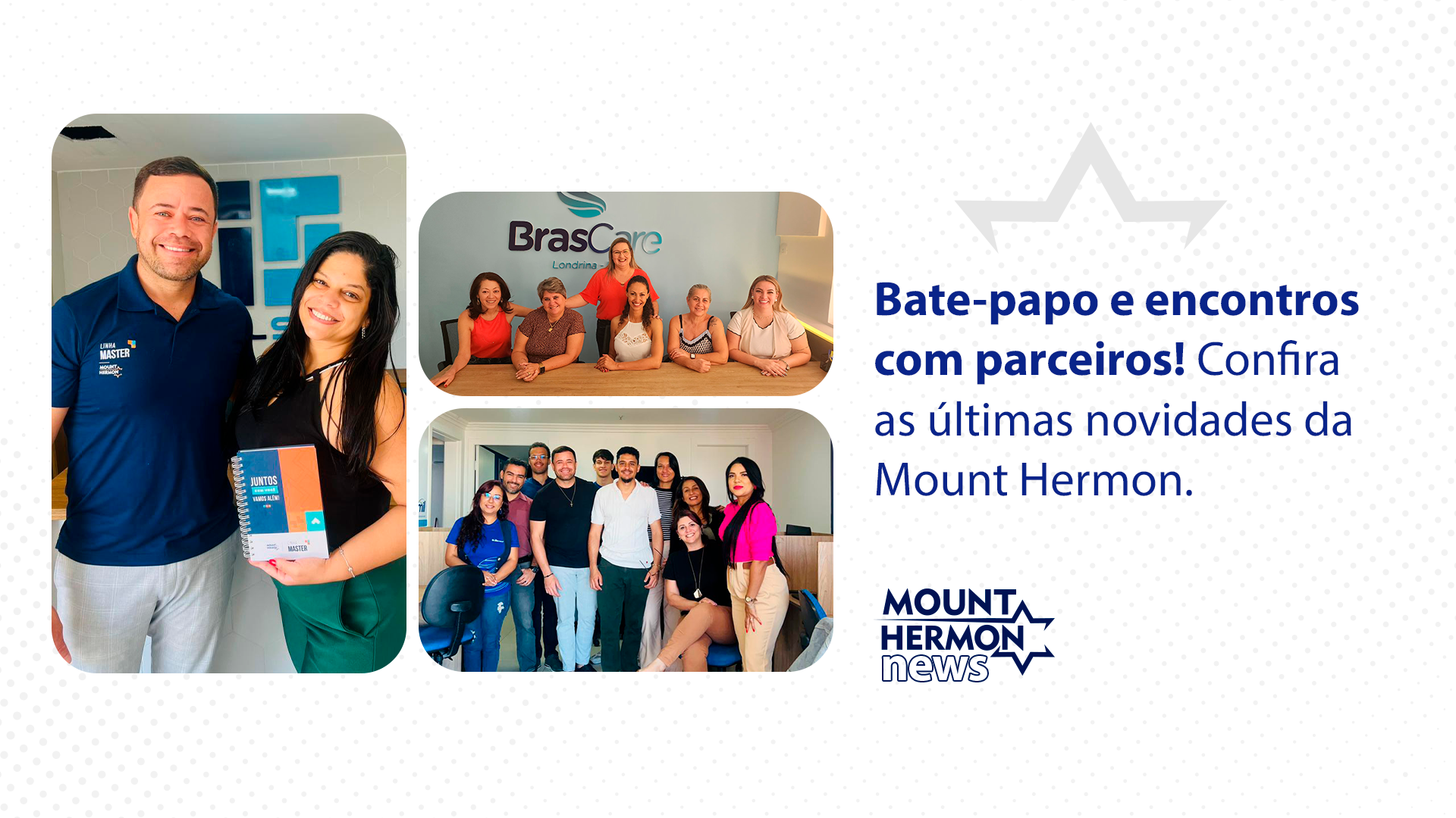 Leia mais sobre o artigo Bate-papo e encontros com parceiros! Confira as últimas novidades da Mount Hermon.